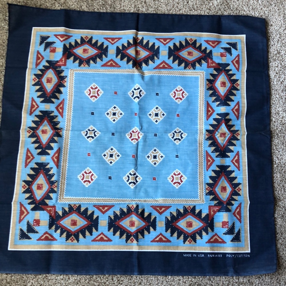 NWOT Vintage Aztec Bandana